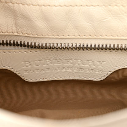 Burberry Patent Canvas Woven Nova Check Shoulder Bag White 6 of 15
