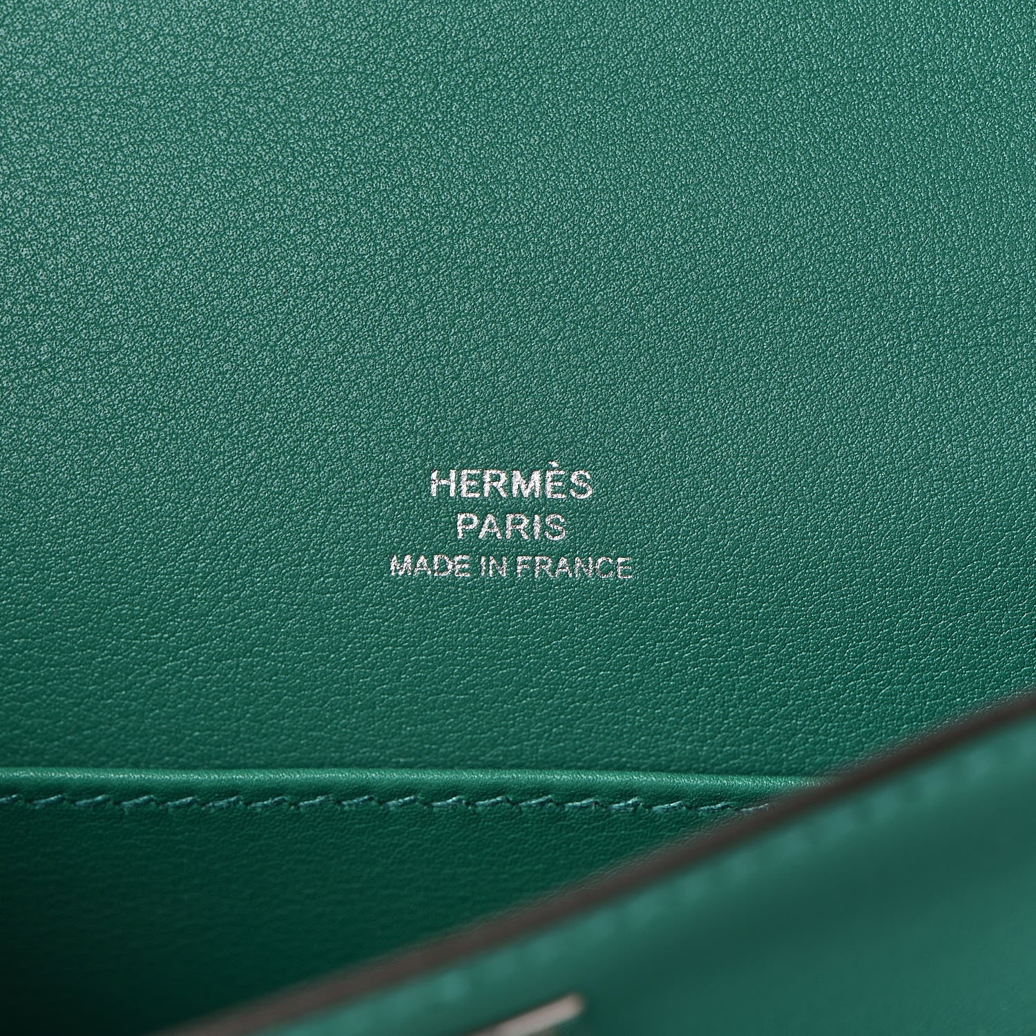 Hermes Swift Kelly Pochette Clutch Vert Vertigo 6 of 29