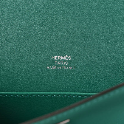 Hermes Swift Kelly Pochette Clutch Vert Vertigo 6 of 29