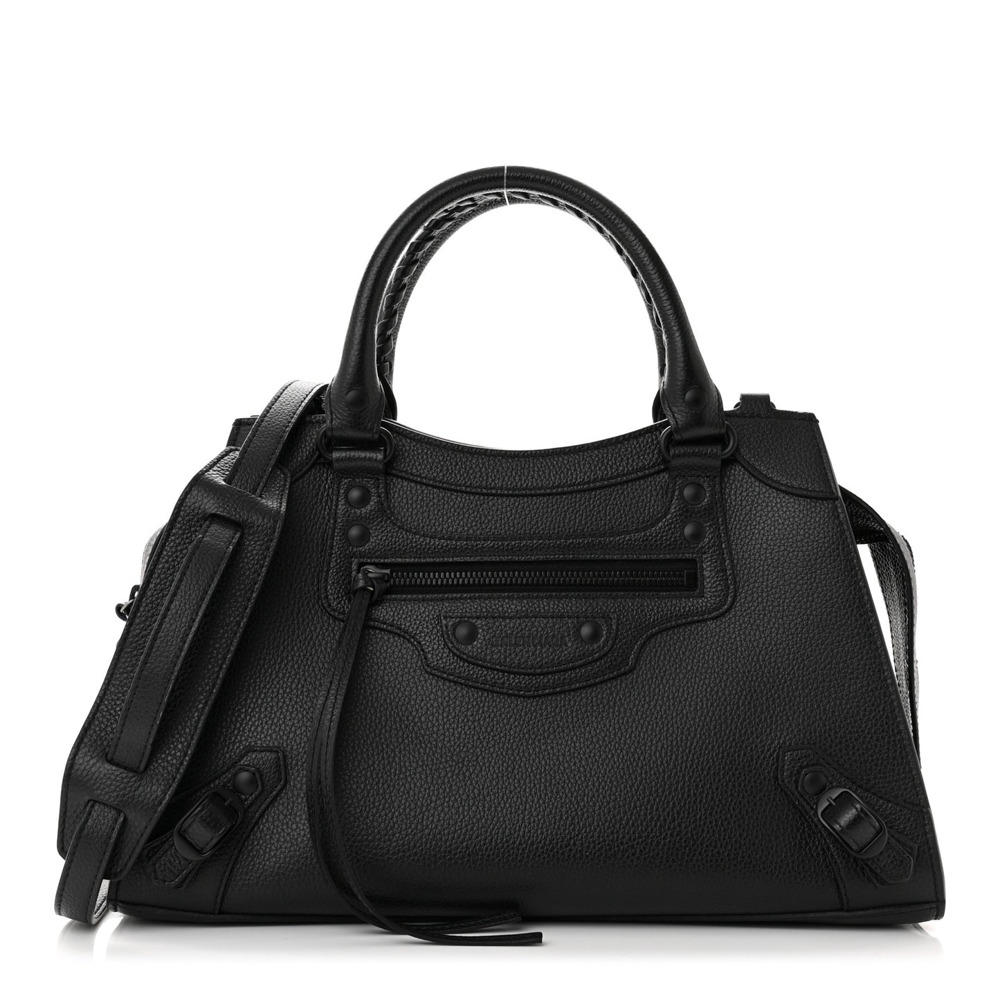 Grained Calfskin Neo Classic Black Hardware S City Black