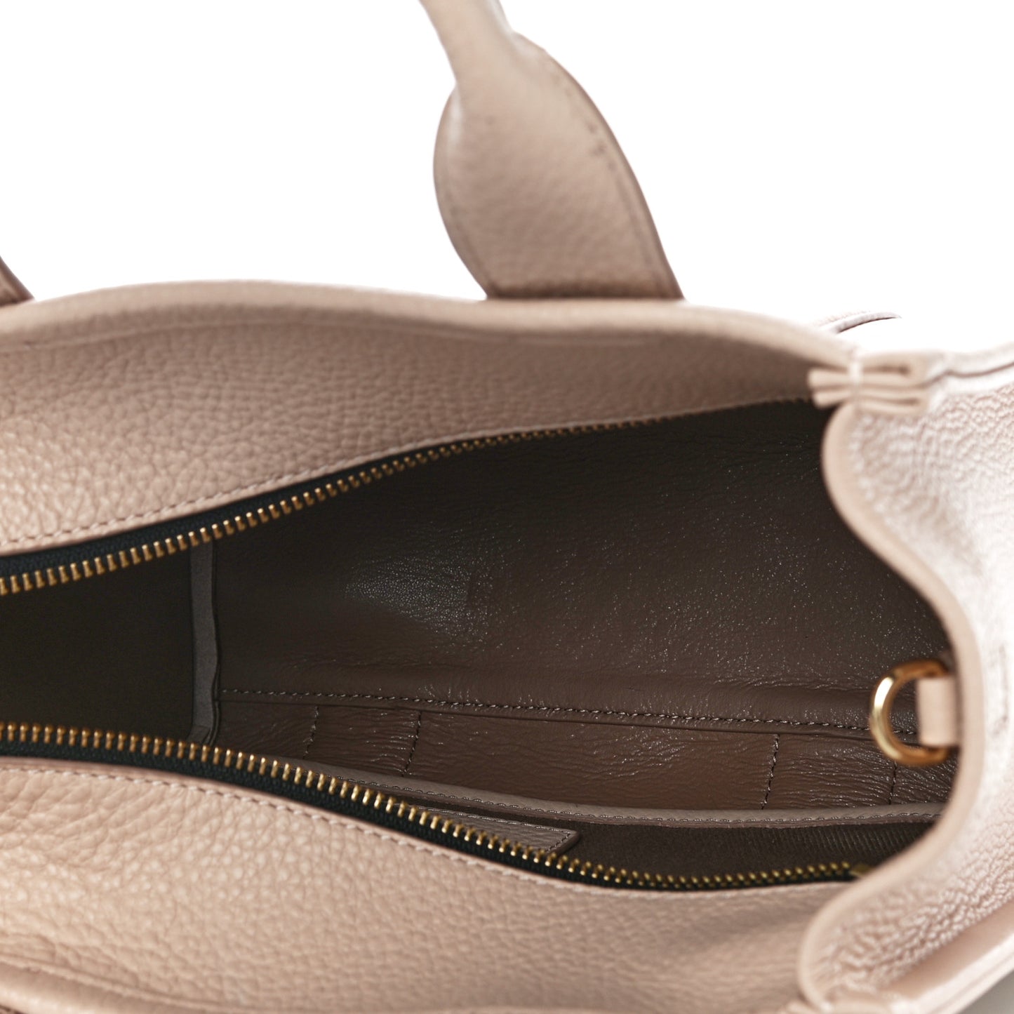 Grained Calfskin Small The Tote Bag Rose Dust
