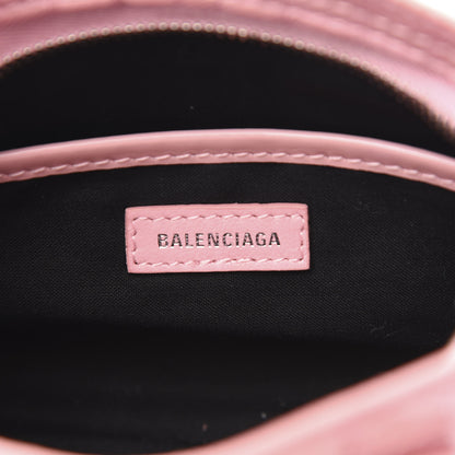 Balenciaga Patent Crocodile Embossed Classic Silver Hardware Nano City Light Pink 6 of 10