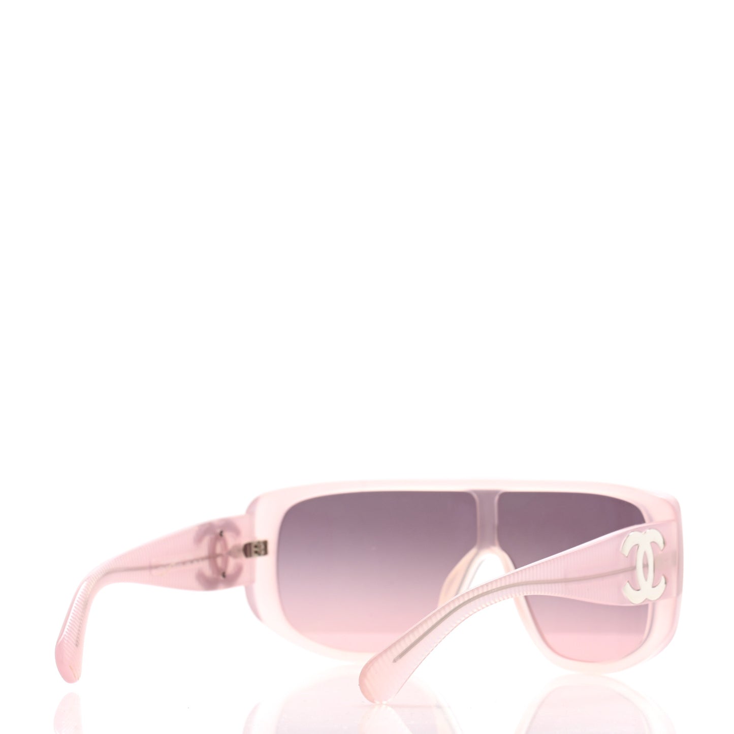 Acetate Shield Sunglasses 5495 Light Pink