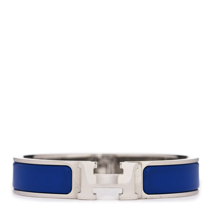 Hermes Enamel Narrow Clic Clac H Bracelet PM Bleu Royal 1 of 4