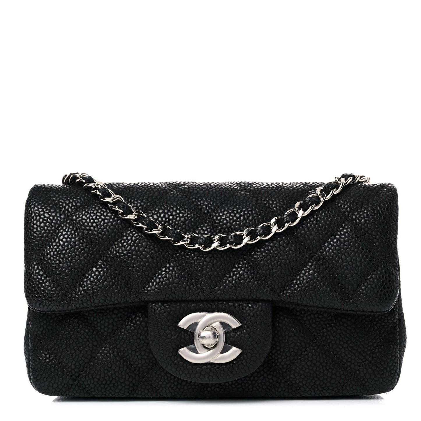 Caviar Quilted Extra Mini Flap Black