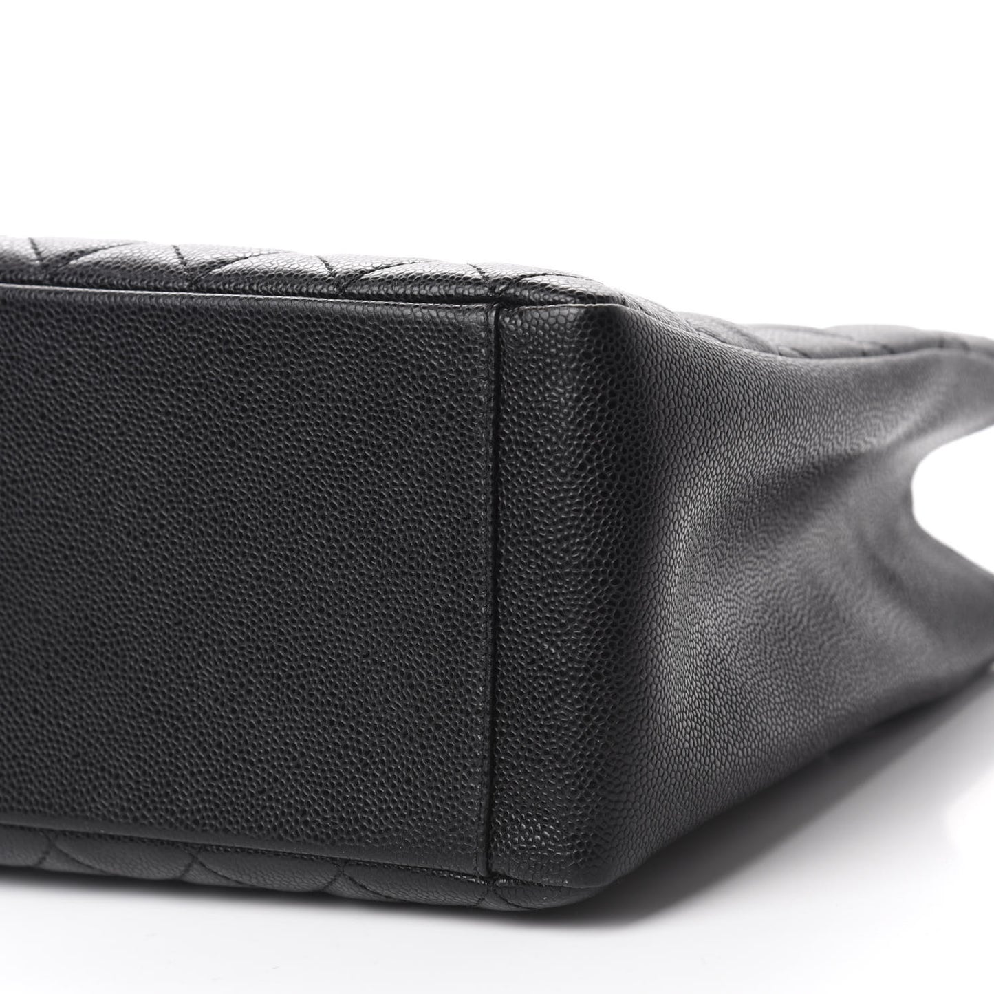 Caviar Quilted Grand Shopping Tote GST Black