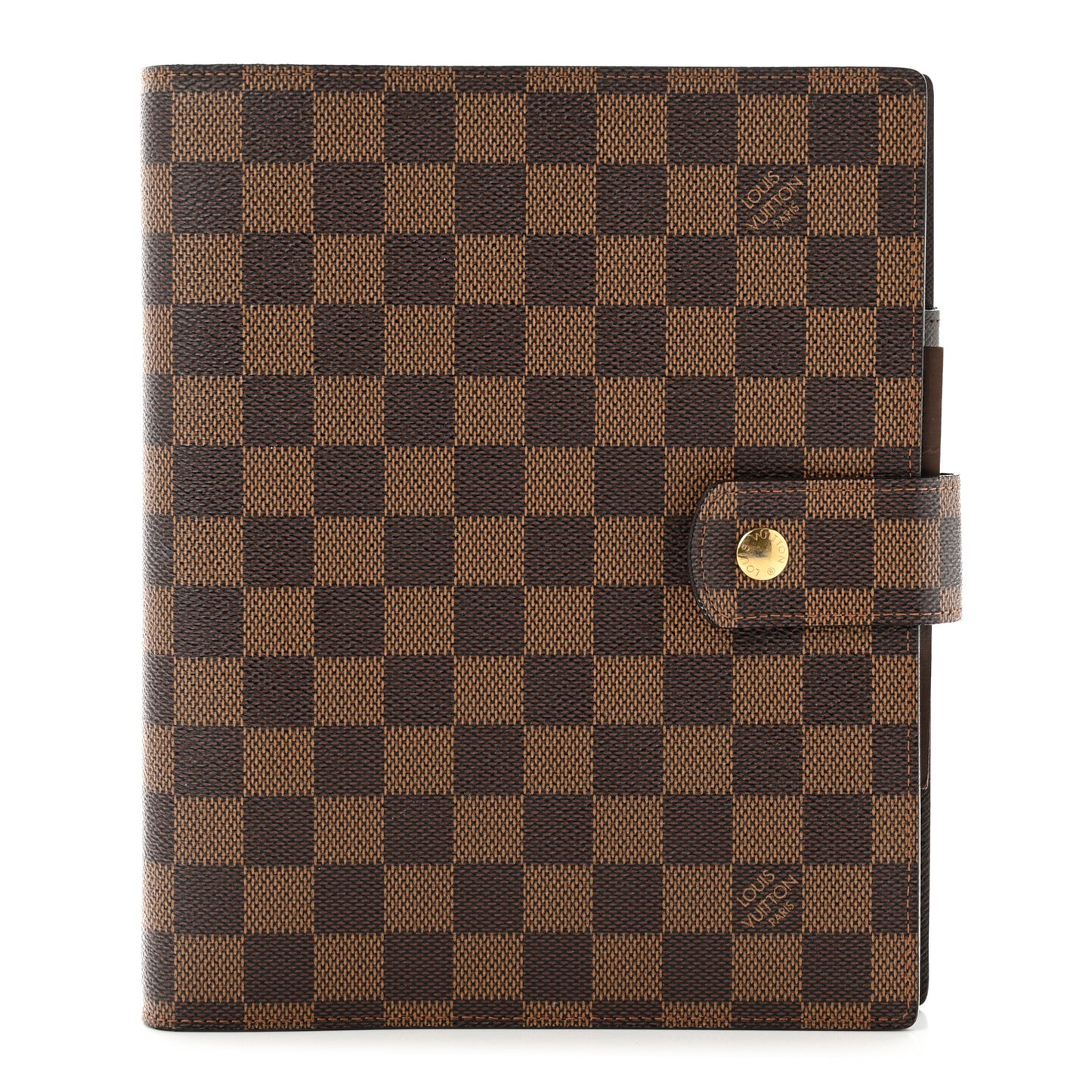 Damier Ebene Large Ring Agenda Cover