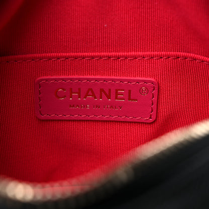 Chanel Shiny Caviar Quilted Chain Melody Camera Bag Black 6 of 10