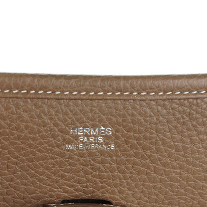 Hermes Taurillon Clemence Evelyne III PM Etoupe 6 of 7