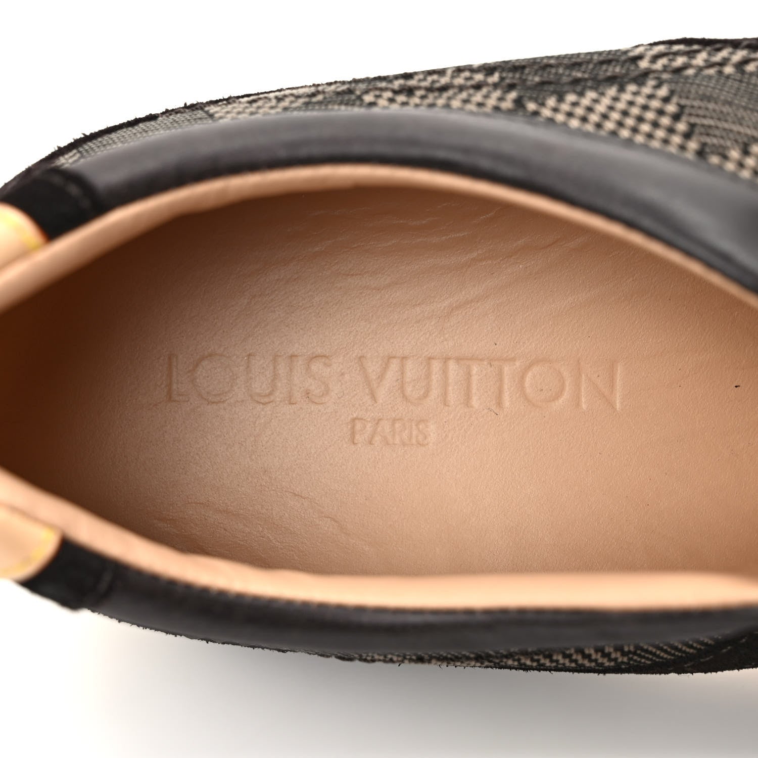 Louis Vuitton Suede Damier Mens Geant Chrono Sneaker 10 Brown 7 of 8