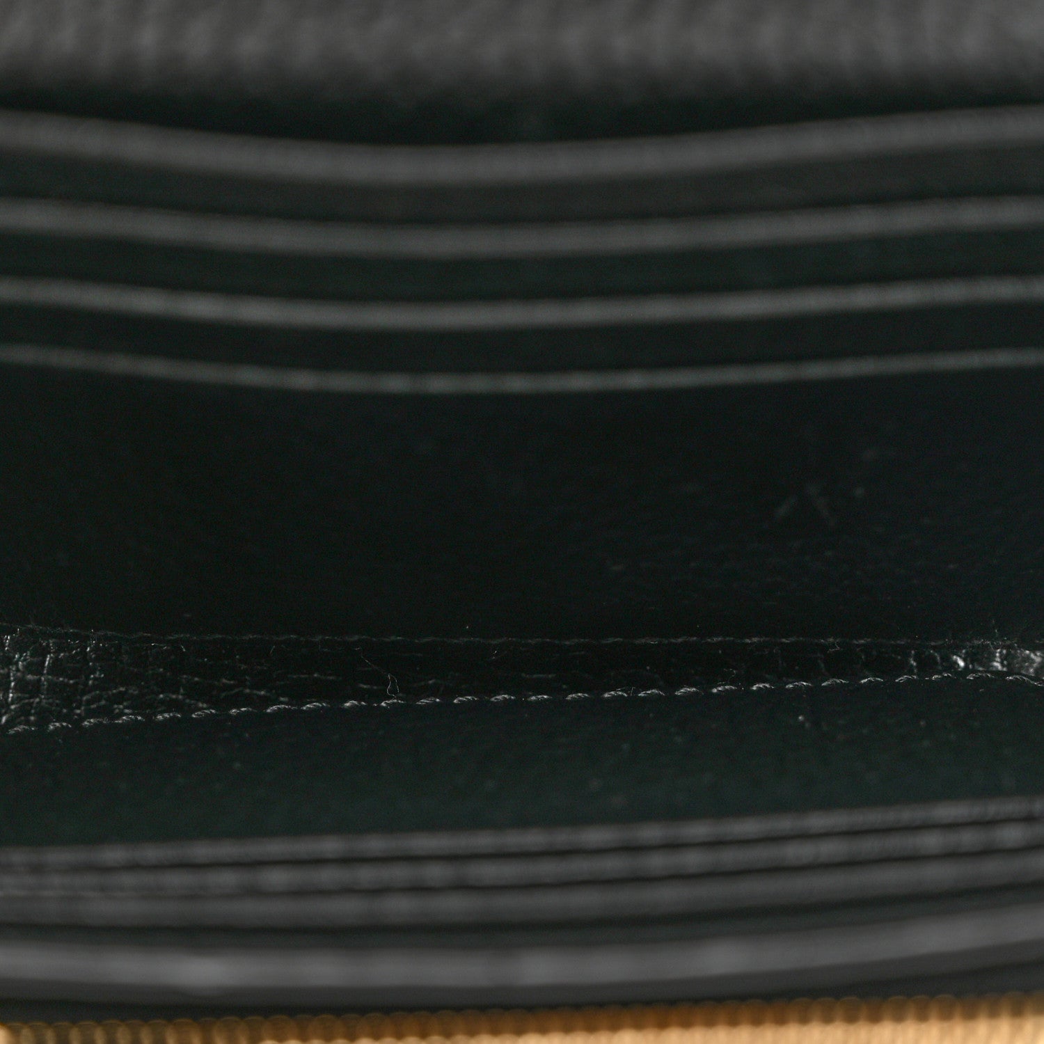 Gucci Dollar Calfskin GG Supreme Monogram Medium GG Marmont Wallet Black Beige Ebony 4 of 6