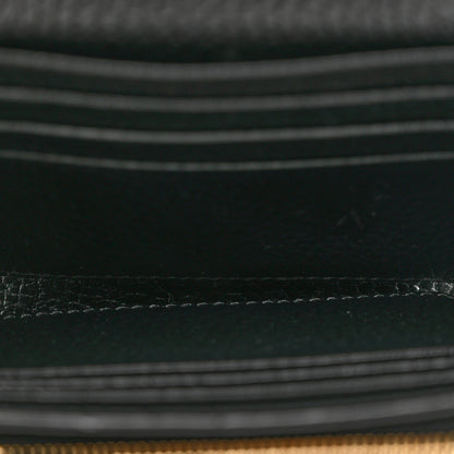 Gucci Dollar Calfskin GG Supreme Monogram Medium GG Marmont Wallet Black Beige Ebony 4 of 6