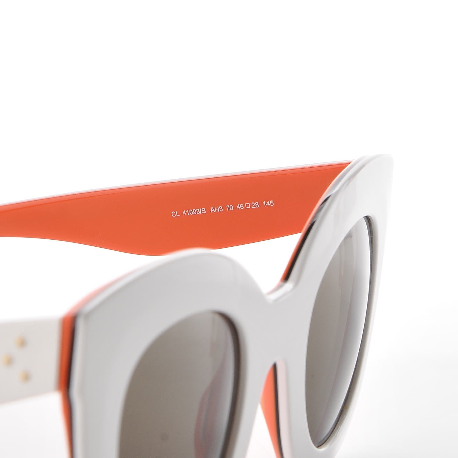 Celine Marta Sunglasses CL 41093/S White Orange 6 of 7