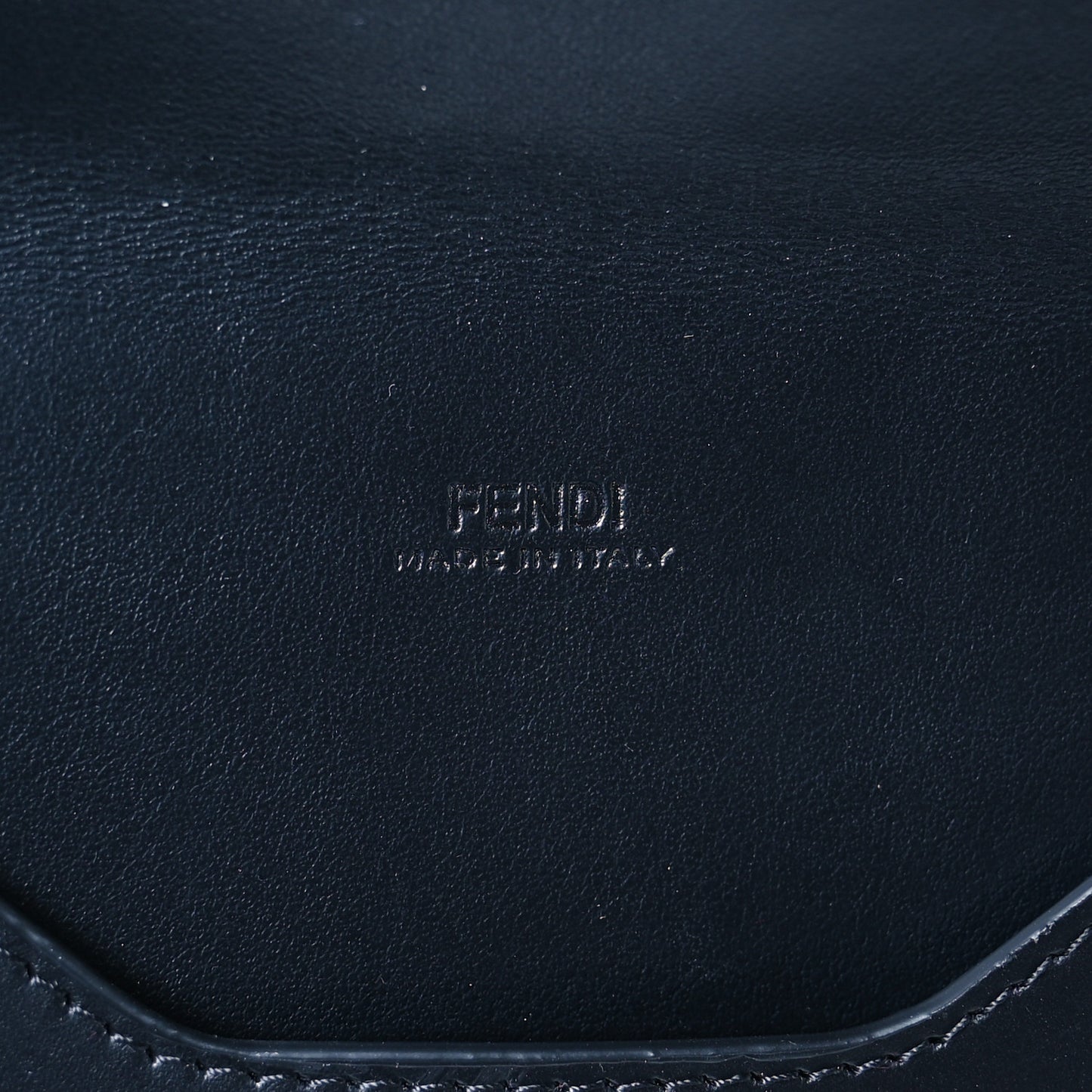 Vitello King Cruise FF Diamonds Flat Envelope Pouch Black
