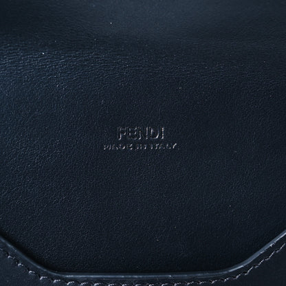 Fendi Vitello King Cruise FF Diamonds Flat Envelope Pouch Black 6 of 7
