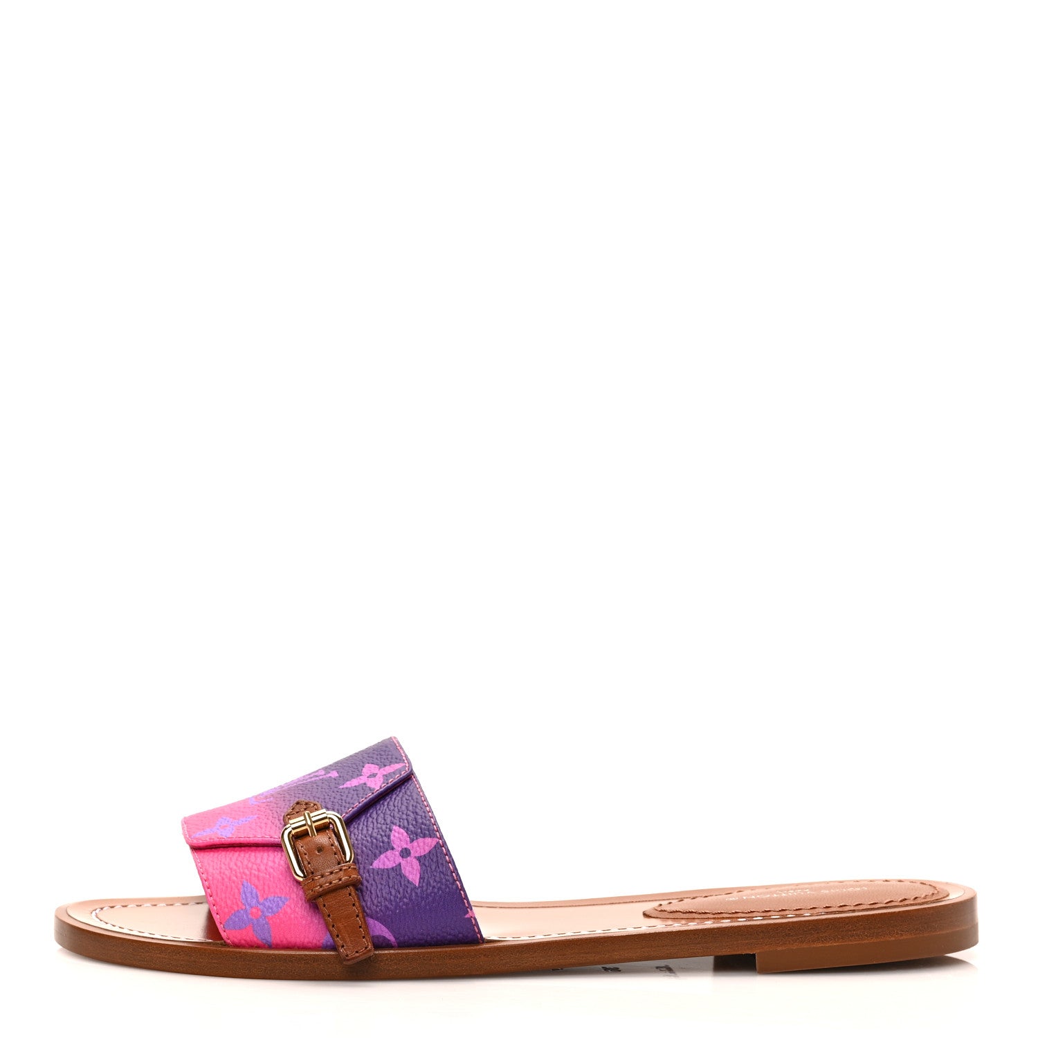 Louis Vuitton Monogram Spring in the City Lock It Flat Mule 36 Midnight Fuchsia 1 of 7