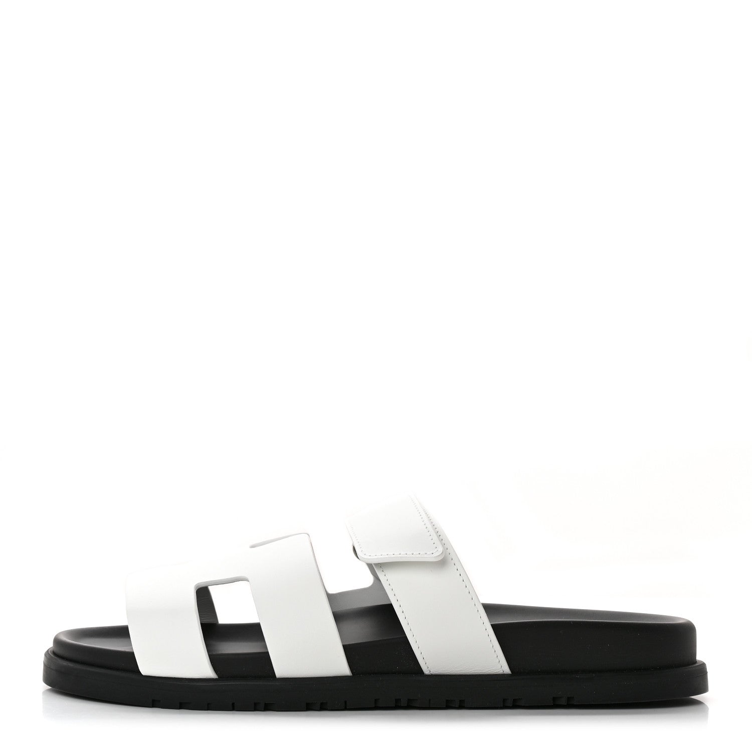 Hermes Calfskin Womens Chypre Sandals 39.5 White 1 of 11