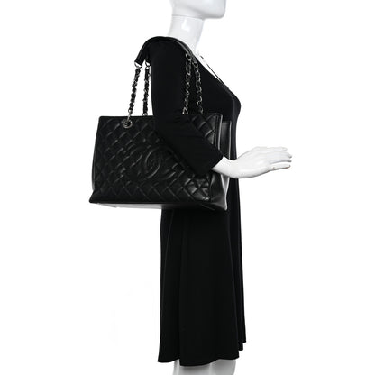 Chanel Caviar Quilted Grand Shopping Tote GST Black 2 of 11