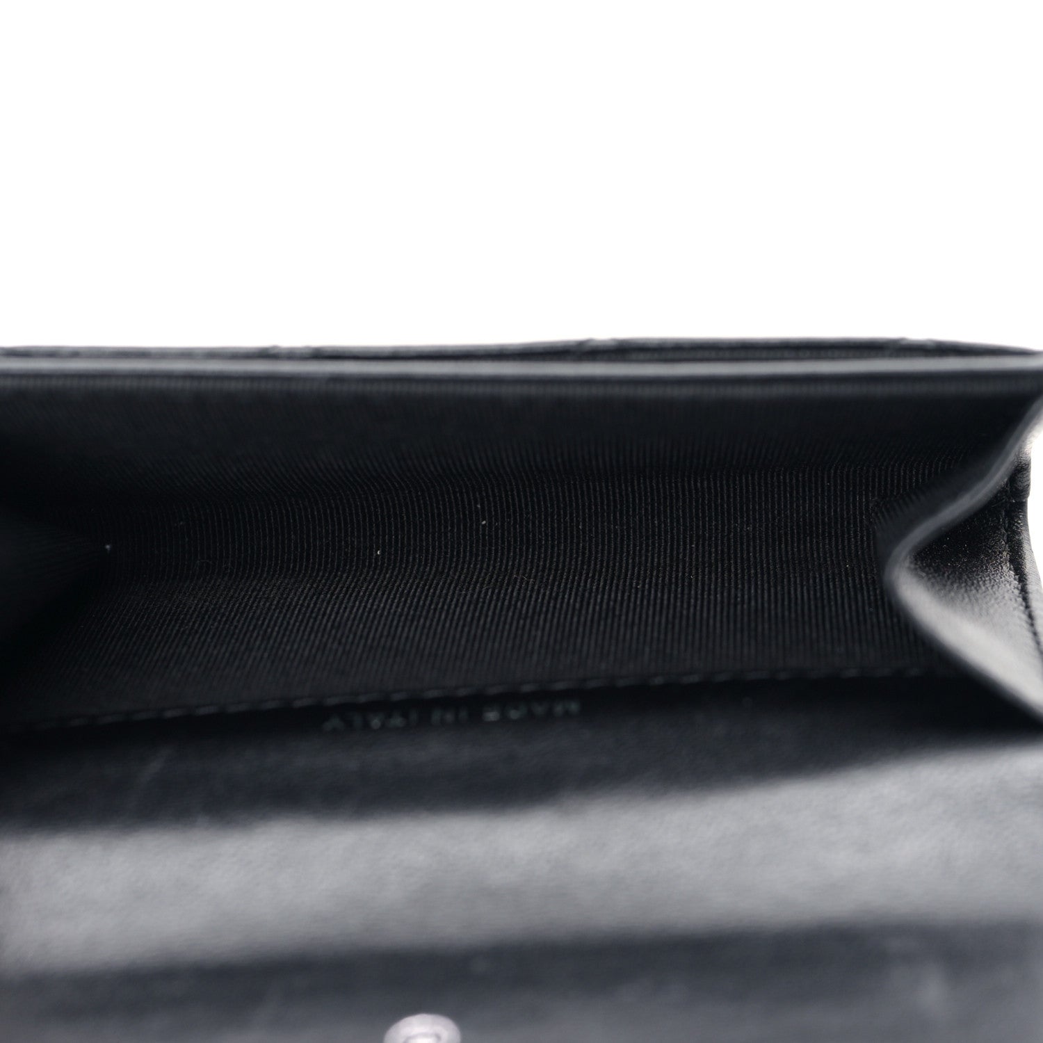 Chanel Lambskin Quilted Flap Card Holder Wallet So Black 5 of 11