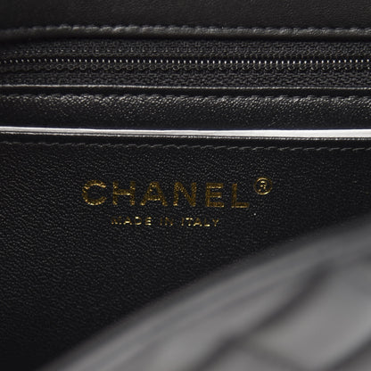 Chanel Lambskin Quilted Mini Rectangular Flap Black 5 of 10