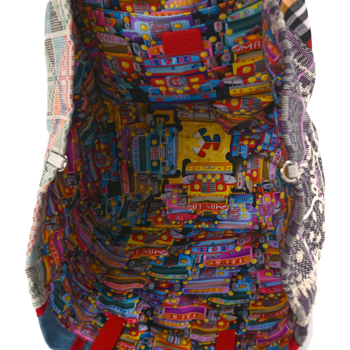 Jacquard Embellished Manilacaba Tote Multicolor
