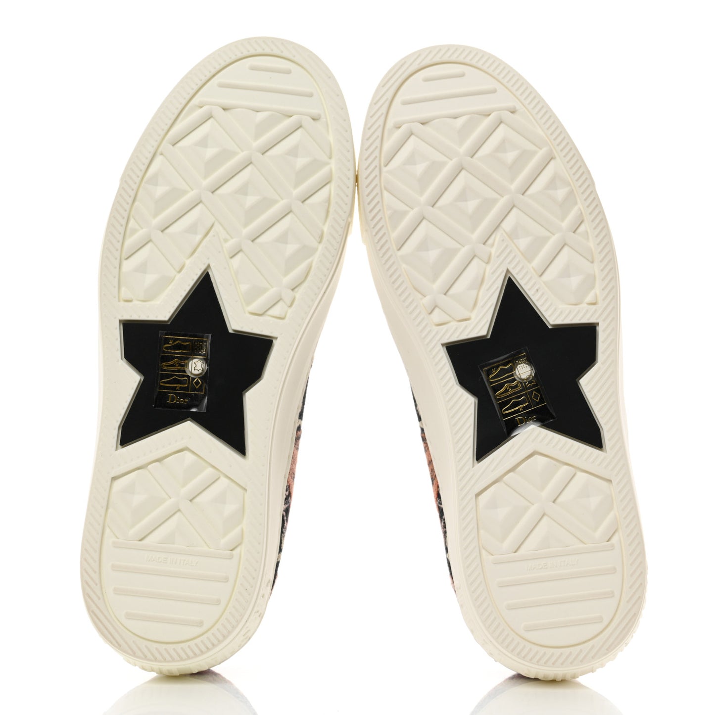 Canvas Jardin Botanique Embroidered Womens Walk'N'Dior Low Top Sneakers 36.5 Black Multicolor