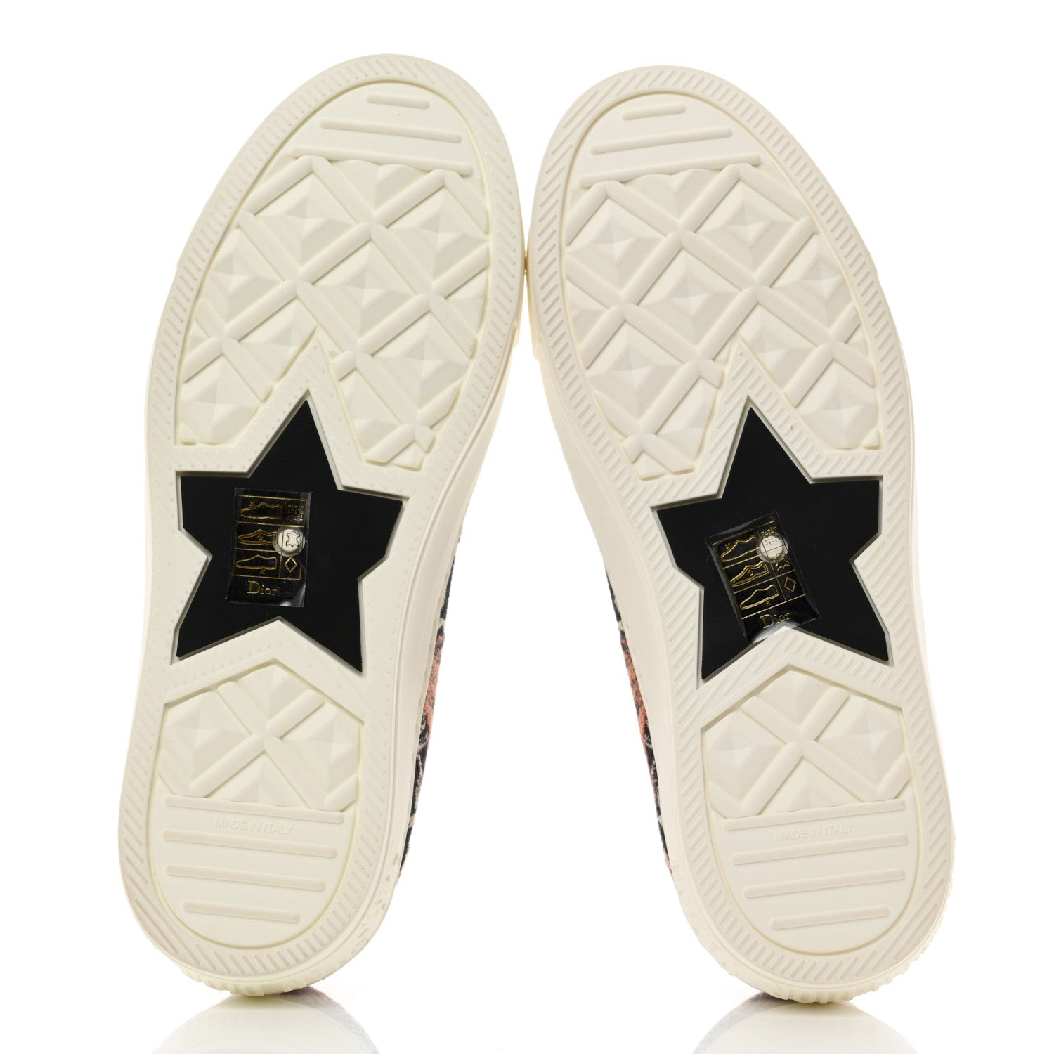Christian Dior Canvas Jardin Botanique Embroidered Womens Walk'N'Dior Low Top Sneakers 36.5 Black Multicolor 5 of 9