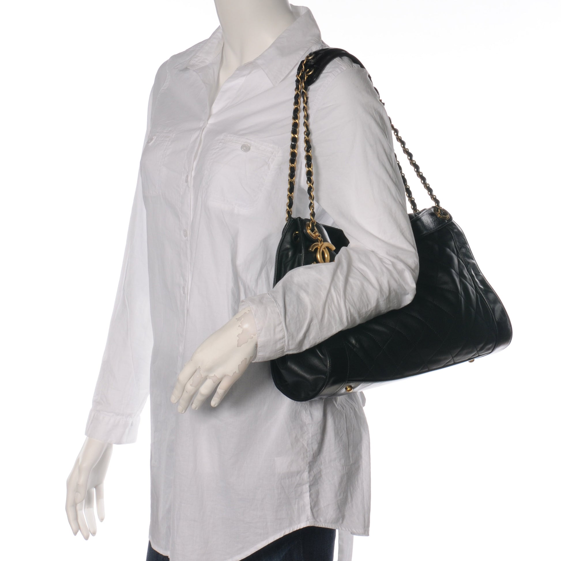 Chanel Calfskin Small In The Mix Shopping Tote Black 2 of 8