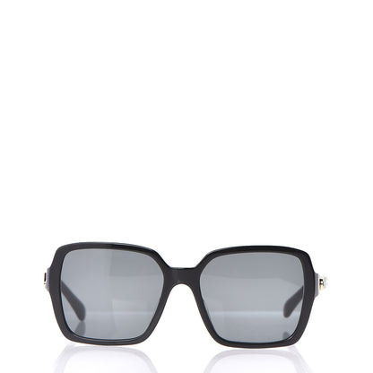 Chanel Acetate Polarized Square Sunglasses 5408 Black 2 of 7