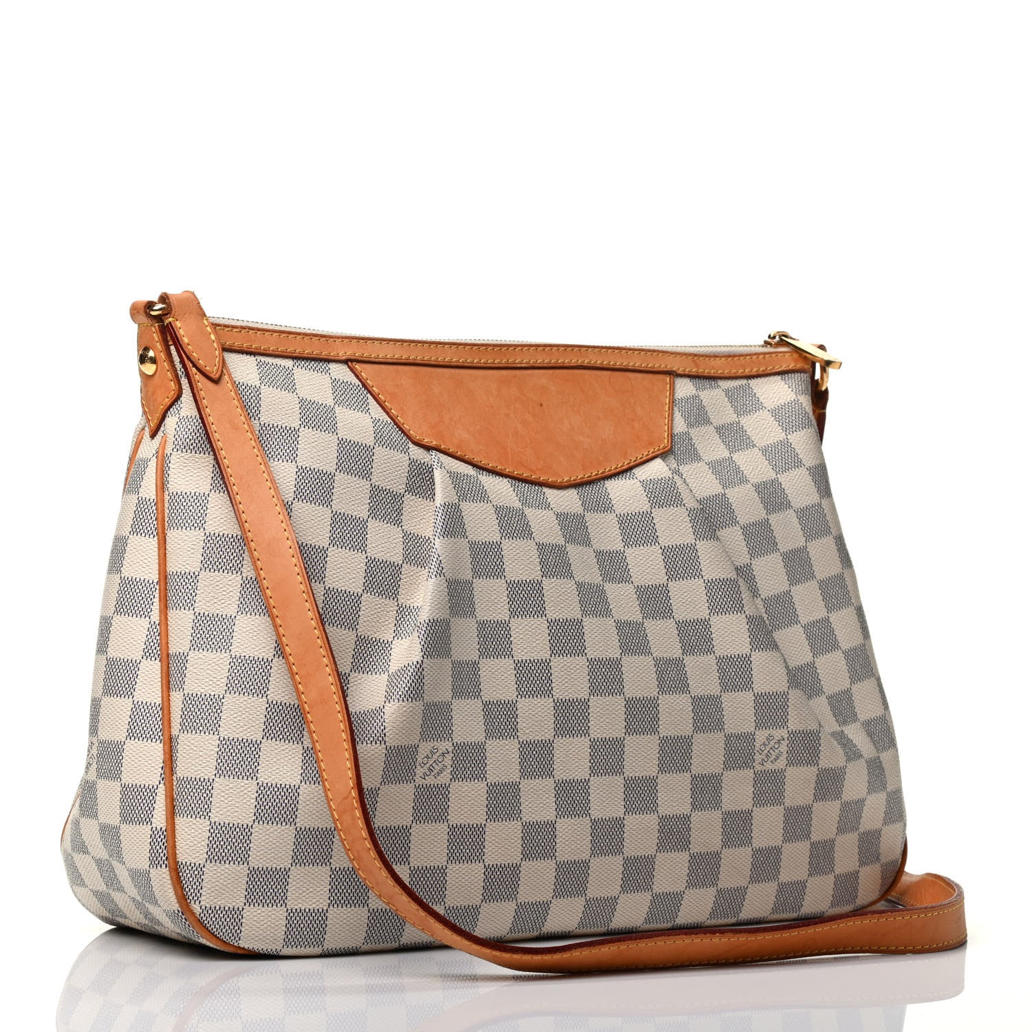 Louis Vuitton Damier Azur Siracusa MM 3 of 10