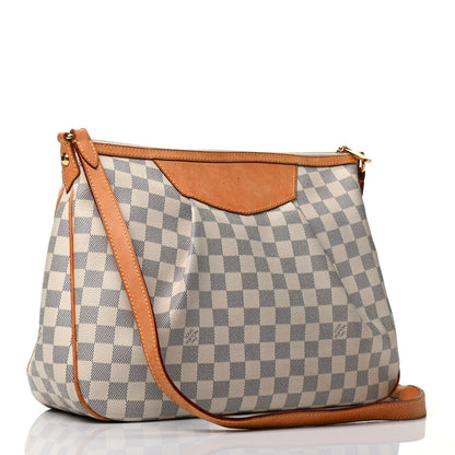 Louis Vuitton Damier Azur Siracusa MM 3 of 10