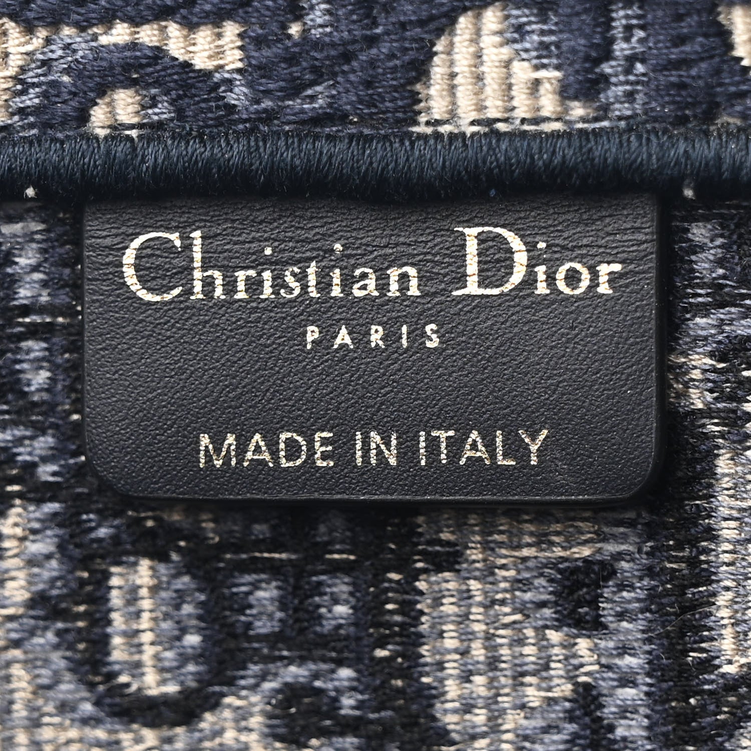 Christian Dior Oblique Medium Book Tote Blue Multicolor 6 of 11