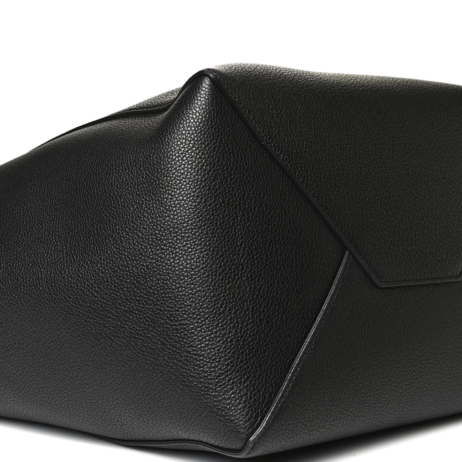 Celine Soft Grained Calfskin Medium Belt Cabas Phantom Black 8 of 9