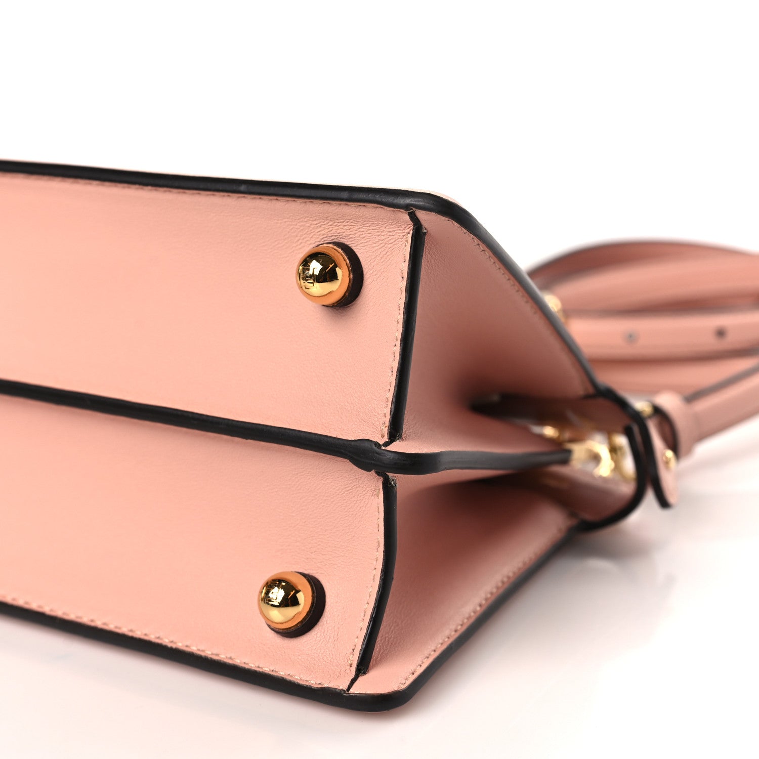 Fendi Shiny Nappa Petite Peekaboo I SEE U Satchel Baby Pink 9 of 9