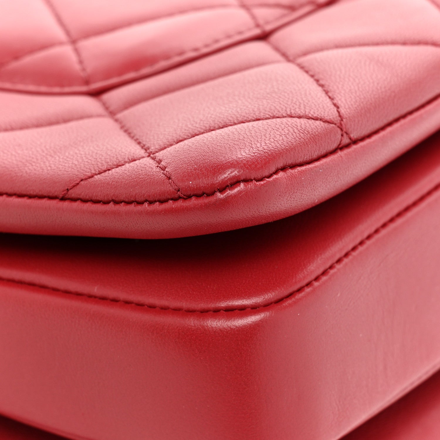 Chanel Lambskin Quilted Small Trendy CC Flap Dual Handle Bag Red 14 of 16