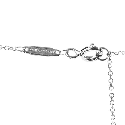 Tiffany Sterling Silver Large T Smile Pendant Necklace 5 of 5