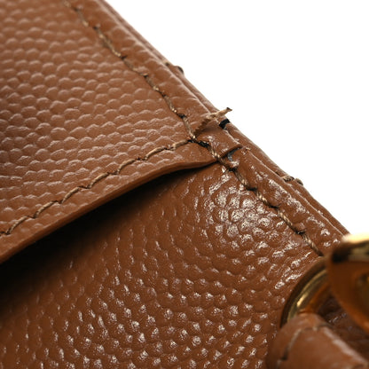 Saint Laurent Grain De Poudre Matelasse Chevron Monogram Cassandre Flap Pouch Natural Dark 8 of 10