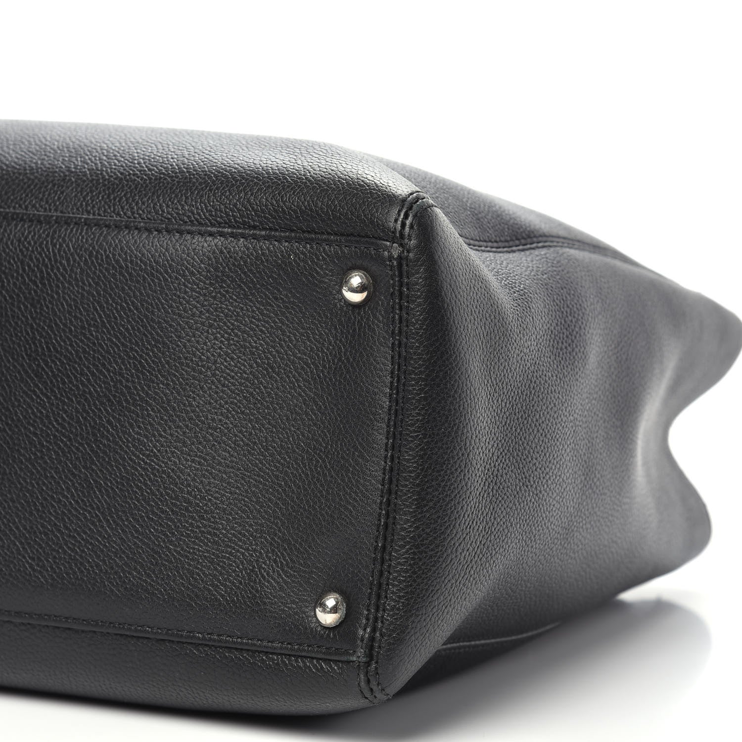 Chanel Calfskin Cerf Executive Shopper Tote Black 10 of 15