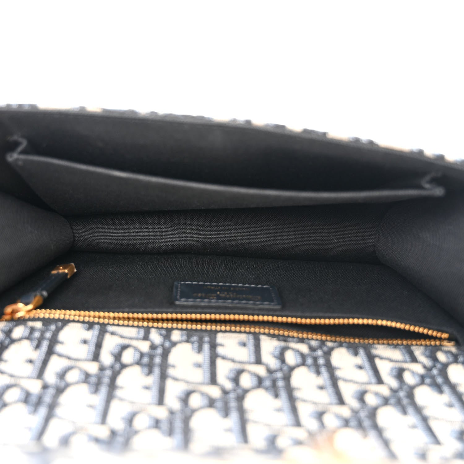 Christian Dior Oblique 30 Montaigne Chain Flap Bag Blue 5 of 11