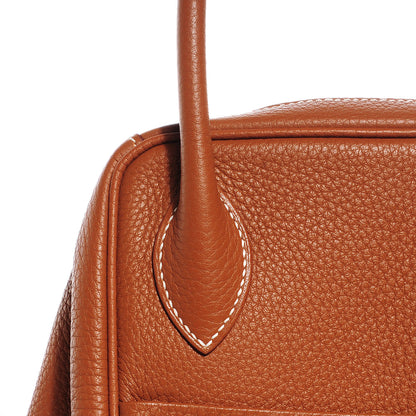 Hermes Taurillon Clemence Lindy 30 Gold 11 of 13