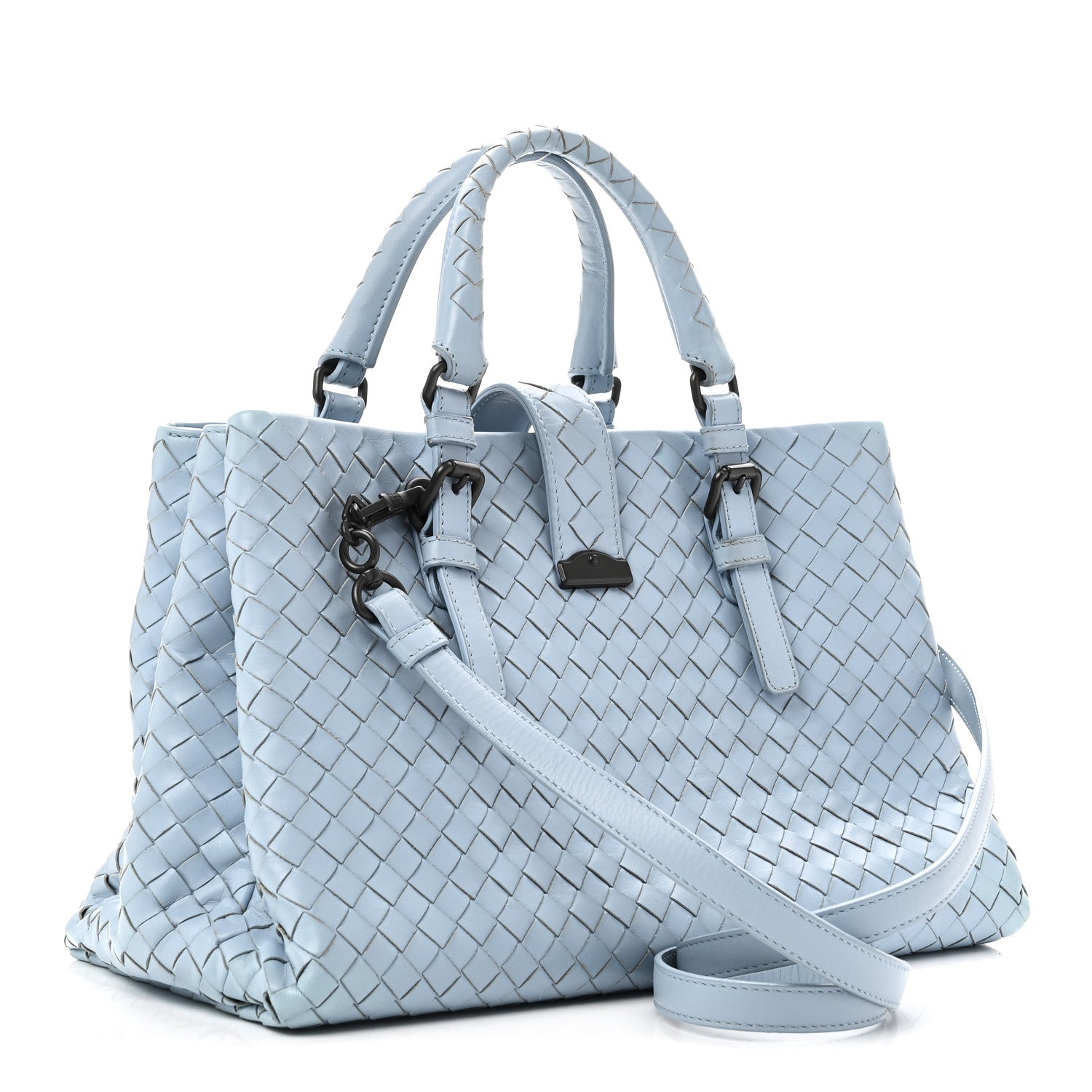 Bottega Veneta Nappa Intrecciato Small Roma Tote Topazio 1859978