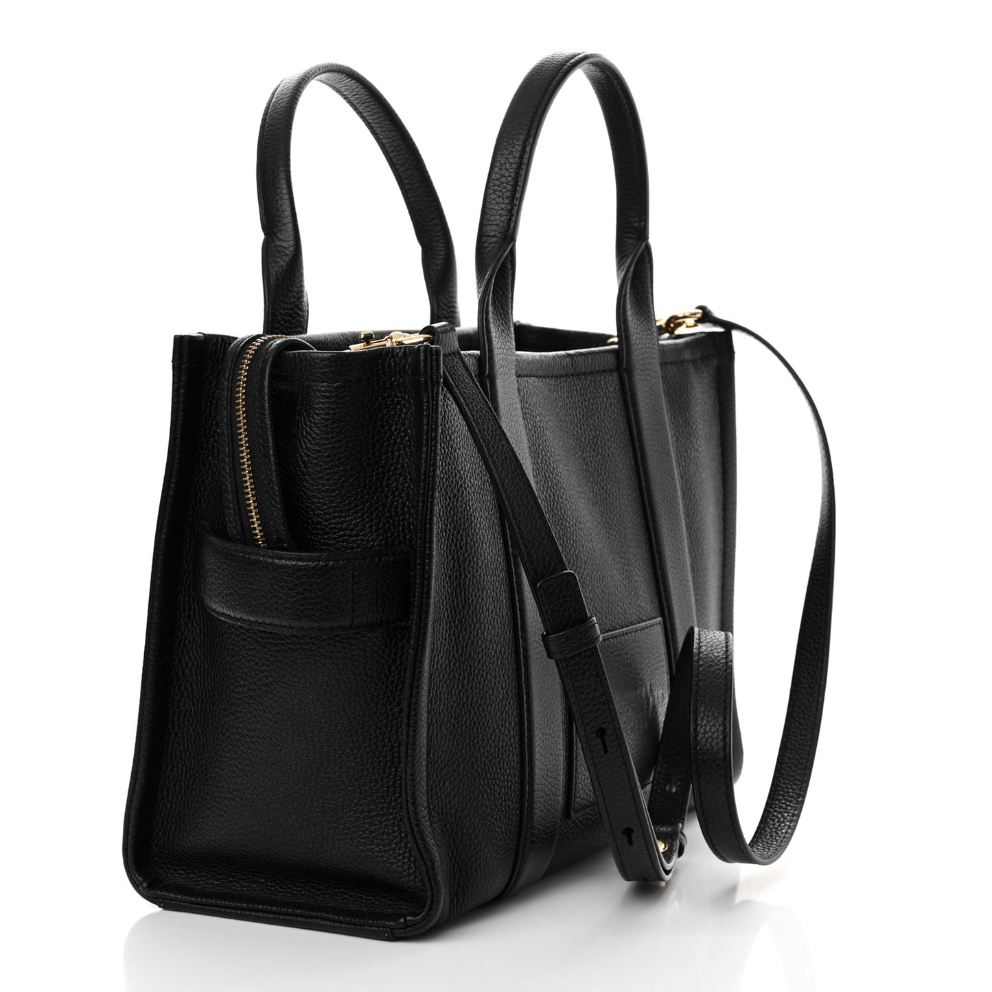 Grained Calfskin Medium The Tote Bag Black