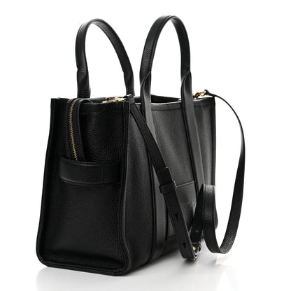 Marc Jacobs Grained Calfskin Medium The Tote Bag Black 3 of 14