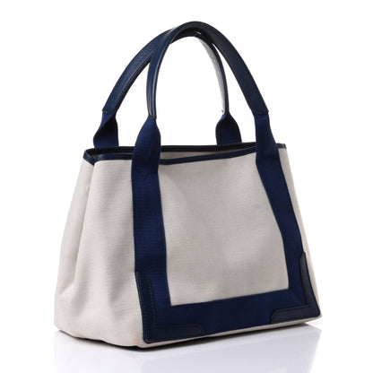 Balenciaga Canvas S Navy Cabas Natural Bleu Nuit 2 of 5