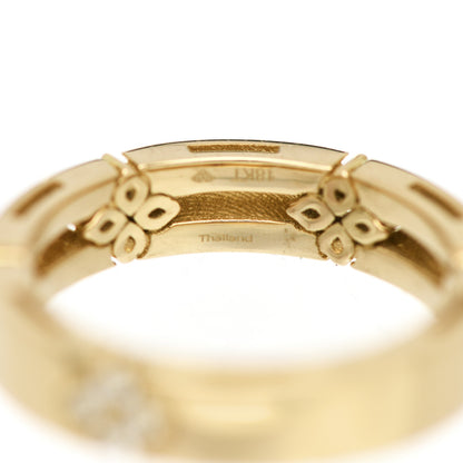 Roberto Coin 18K Yellow Gold Diamond Narrow Love in Verona Band Ring 53 6.5 6 of 6