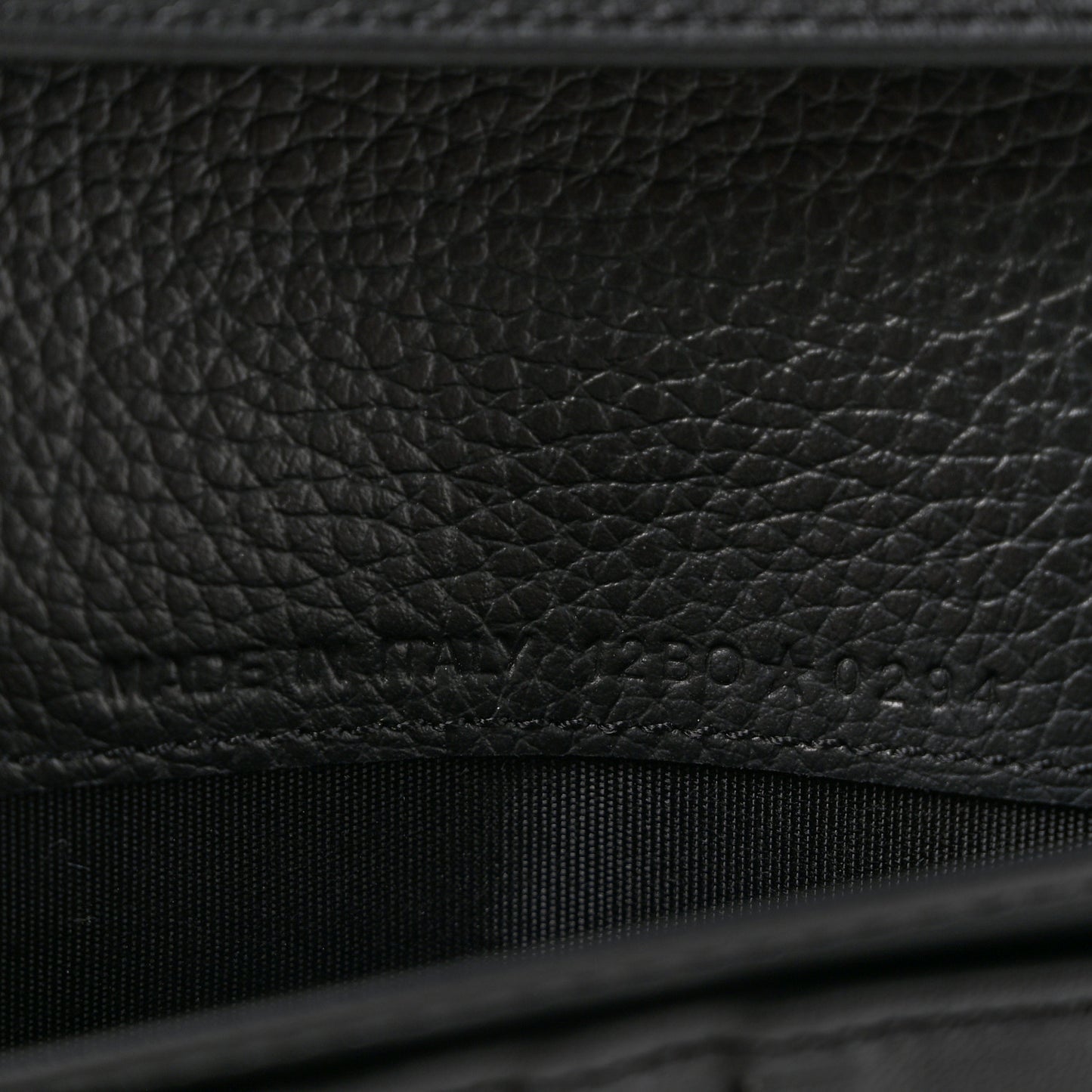Oblique Saddle Long Vertical Wallet Black