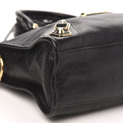 Balenciaga Chevre Gold Metallic Edge Hardware S City Black 8 of 12