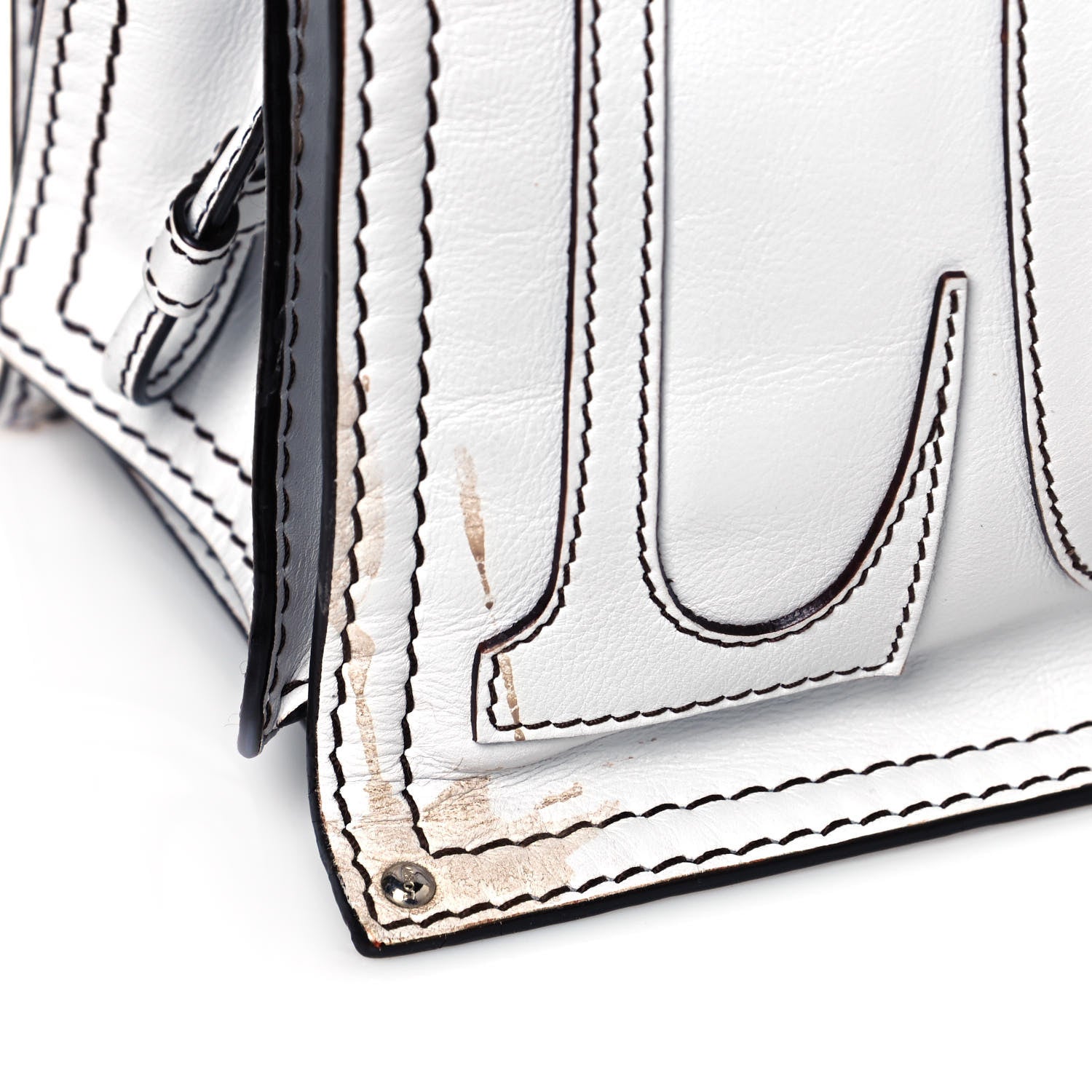 Loewe Calfskin Medium Shopping Tote White 14 of 15