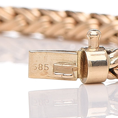 Tiffany 14K Yellow Gold 4mm Russian Weave Braid Bracelet 5 of 7