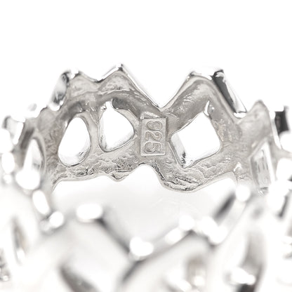 Tiffany Sterling Silver Paloma Picasso Love Kisses Ring 52 6 4 of 5